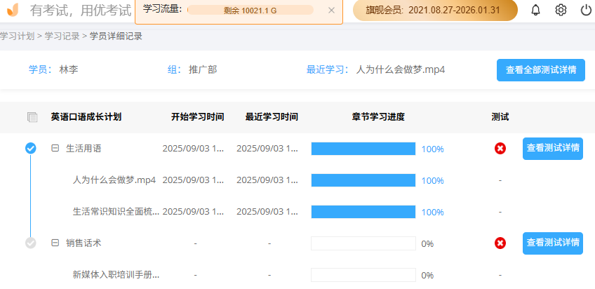优考试在线学习平台学习进度.png